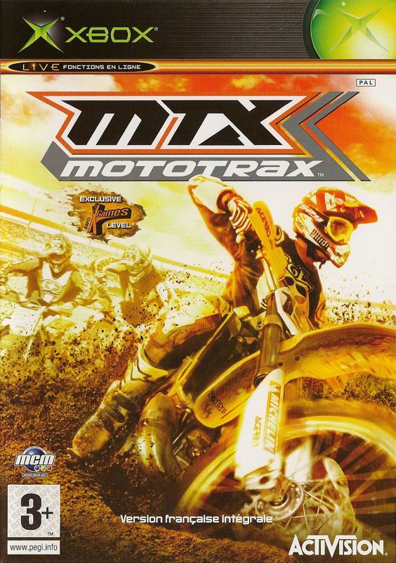 MTX Mototrax box art for Xbox
